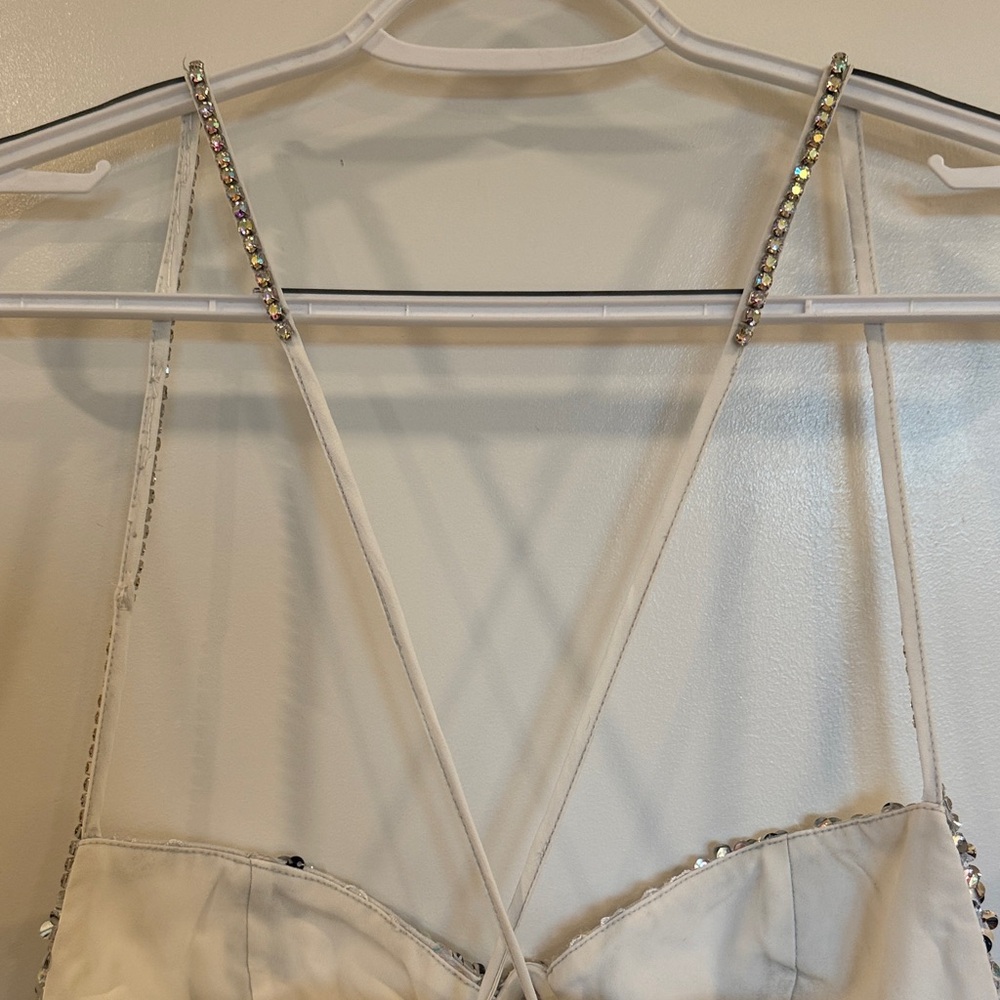 For Love & Lemons Silver Sequin Mini Dress - Picture 13 of 15